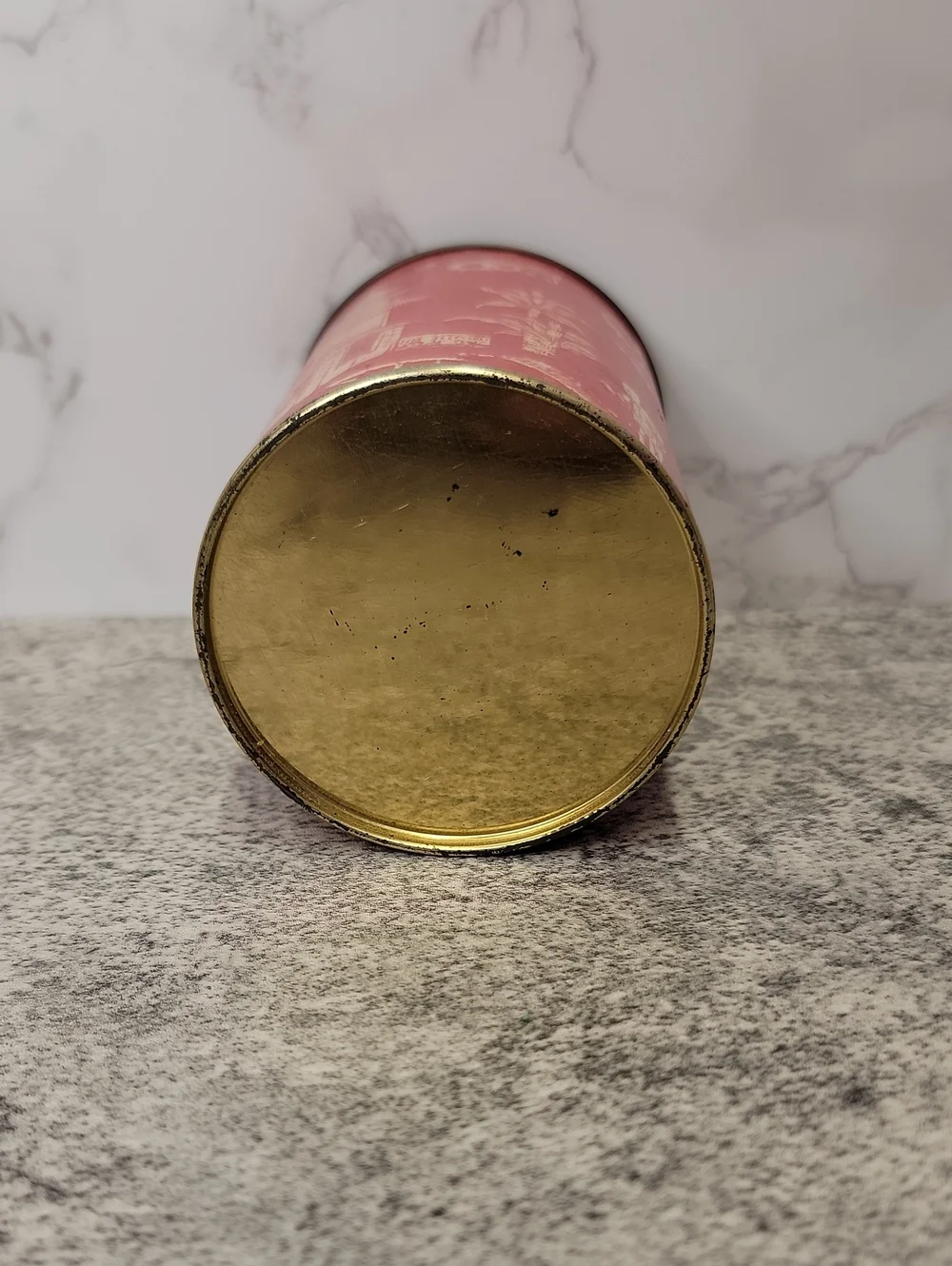 Super Rare Vintage Constant Comment Red Tea Container with Pagoda Art